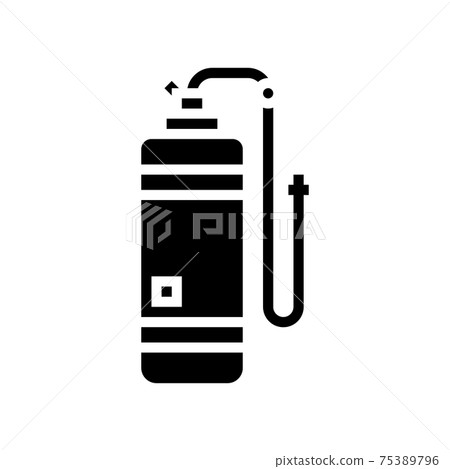 anesthesia gas cylinder glyph icon vector illustration anesthesia gas cylinder glyph icon vector illustration 75389796