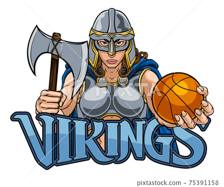 Viking Celtic Knight Basketball Warrior Woman 75391158
