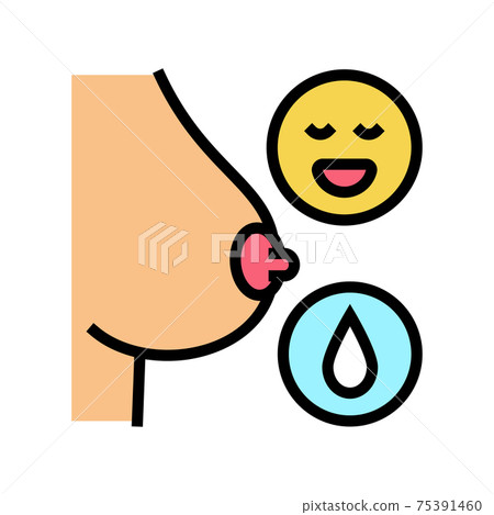 milk renewal color icon vector illustration 75391460