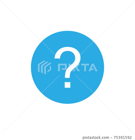 Faq icon, question icon. Vector illustration. Flat design. 75391592