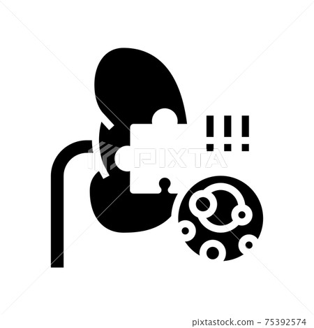 kidney stones gout symptom glyph icon vector illustration kidney stones gout symptom glyph icon vector illustration 75392574