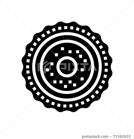 egg cell glyph icon vector illustration egg cell glyph icon vector illustration 75392655