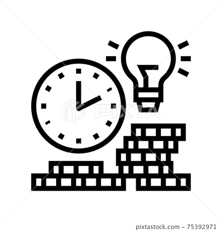 earning money time line icon vector illustration earning money time line icon vector illustration 75392971