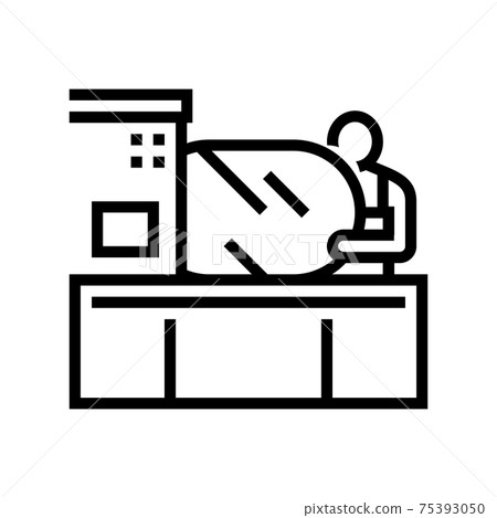 production mirror line icon vector illustration 75393050