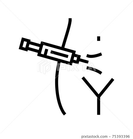 ovarian stimulation line icon vector illustration ovarian stimulation line icon vector illustration 75393396