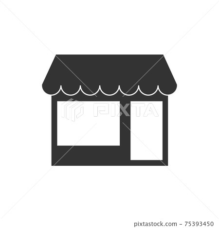 Commerce, shop, store icon. Vector illustration. Building Commerce, shop, store icon. Vector illustration. Building 75393450