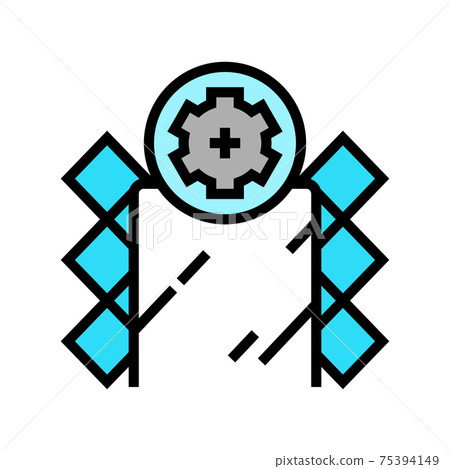 installation mirror in bathroom tile color icon vector illustration installation mirror in bathroom tile color icon vector illustration 75394149