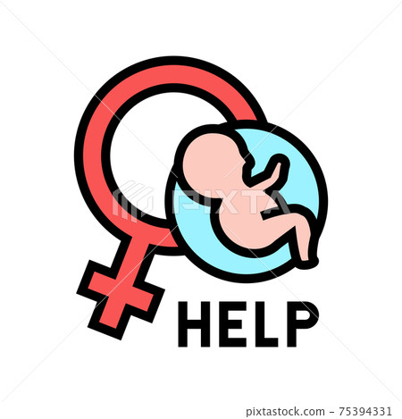 help and consultation fertilization color icon vector illustration 75394331