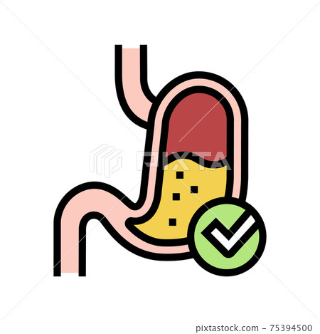 normal workin digestion system color icon vector illustration 75394500