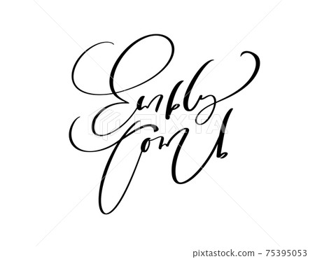 Empty tomb Easter Hand drawn Calligraphy lettering Vector text. Christ illustration Greeting Card. Typographical phrase Handmade quote on isolates white background Empty tomb Easter Hand drawn Calligraphy lettering Vector text. Christ illustration Greeting Card. Typographical phrase Handmade quote on isolates white background 75395053