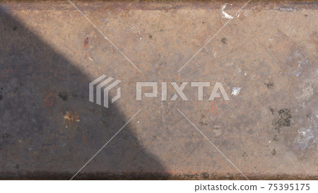 Background material series --- Red rust iron bird droppings 75395175