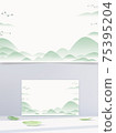 绿色春季春天banner背景横向背景 75395204