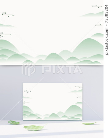 Green spring spring banner background horizontal background 75395204
