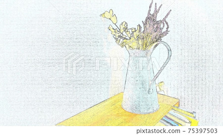 乾花和水罐 75397503