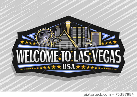 Vector logo for Las Vegas stock vector. Illustration of design - 157392081