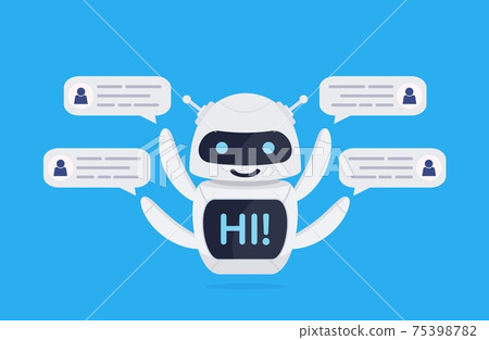 Chatbot robot concept. Chatbot robot concept. 75398782