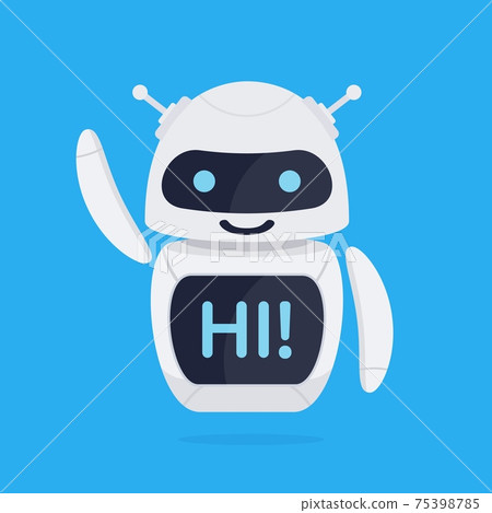 Chatbot robot concept. 75398785