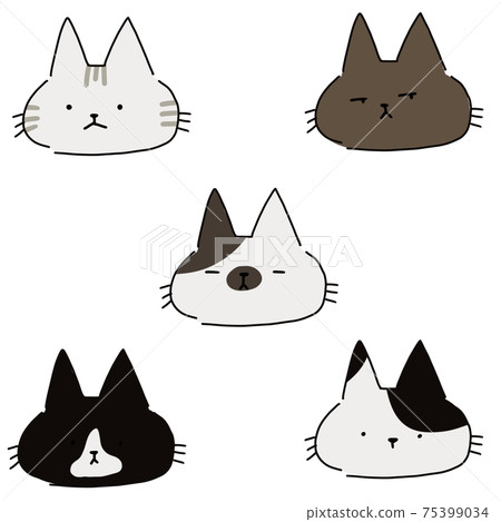 Cat's face Cat's face 75399034