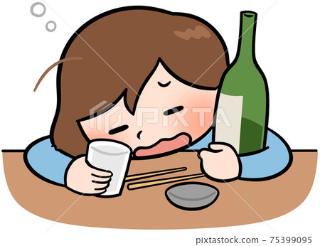 A woman who is drunk 75399095