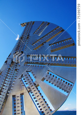 Umihotaru shield machine cutter face and Mt. Fuji Umihotaru shield machine cutter face and Mt. Fuji 75399759
