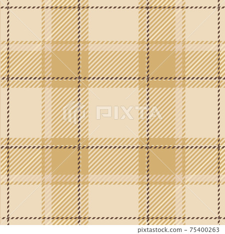 Scotland tartan seamless plaid texture with rhombuses and squares - Vector 75400263