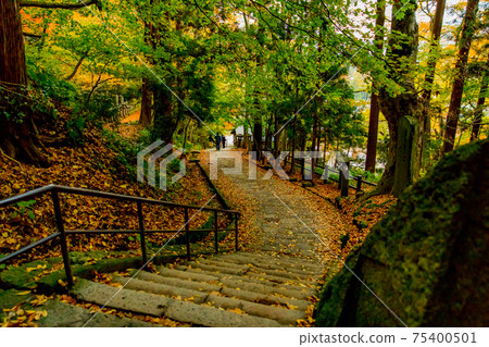 Autumn mountain temple 75400501