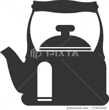 Vector icon of a kettle for boiling water. 75401640
