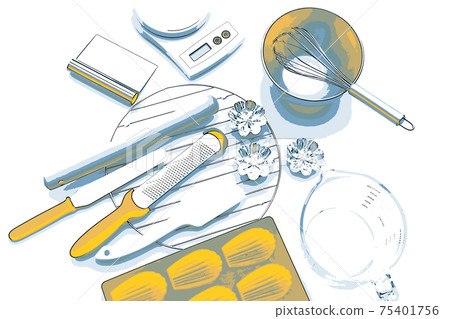 Confectionery supplies cooking utensils [white background] 75401756