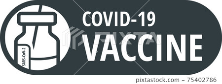 Coronavirus Covid-19 vaccine bottle and syringe Coronavirus Covid-19 vaccine bottle and syringe 75402786