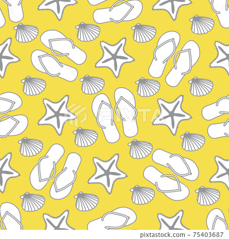Vector pattern Travel Summer Holiday Beach shell 75403687