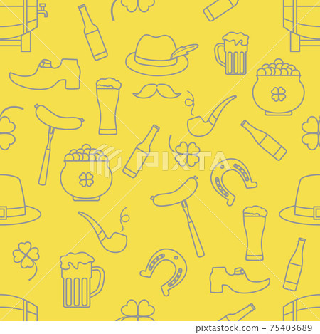 Vector Pattern St. Patrick's Day Ireland Irish 75403689