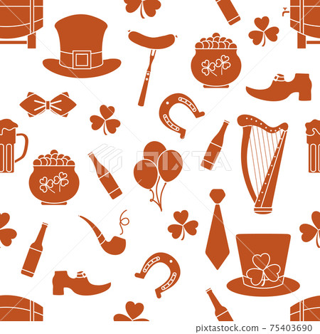 Vector Pattern St. Patrick's Day Ireland Irish 75403690
