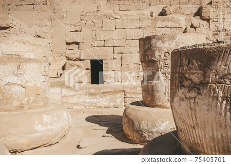 Ruins of the Egyptian Karnak Temple, the largest open-air museum in Luxor Ruins of the Egyptian Karnak Temple, the largest open-air museum in Luxor 75405701