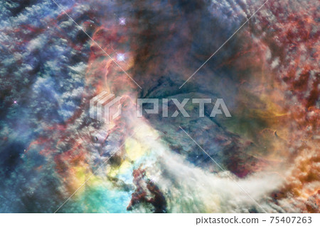 Cosmic landscape. Nebula. Elements of this image furnished by NASA Cosmic landscape. Nebula. Elements of this image furnished by NASA 75407263