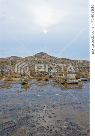 Archaeological Site of Delos - Mykonos - Greece Archaeological Site of Delos - Mykonos - Greece 75408630