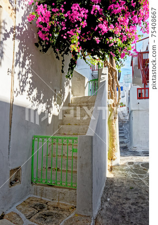 Old traditional house at Mykonos island in Greece 75408667