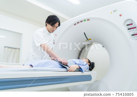 Hospital human dock MRI CT examination medical care 75410805