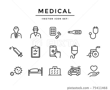 Medical / medical icon set 75411468