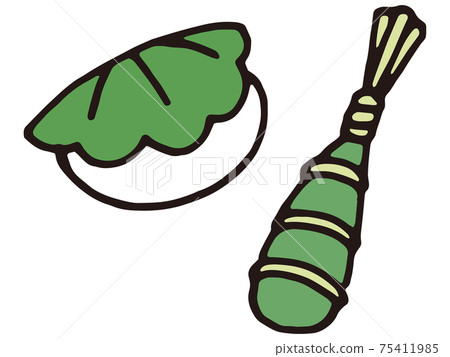 Kashiwa cake and chumaki Kashiwa cake and chumaki 75411985
