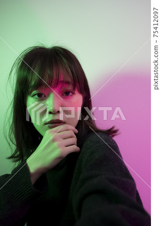 Color lights and women Color lights and women 75412097