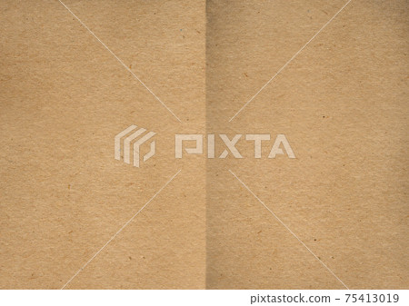 Retro fold kraft paper background texture Retro fold kraft paper background texture 75413019