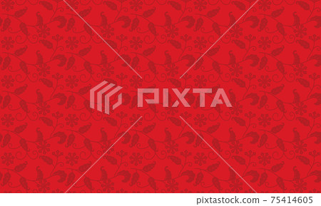 Japanese pattern material, clove pattern, - Stock Illustration