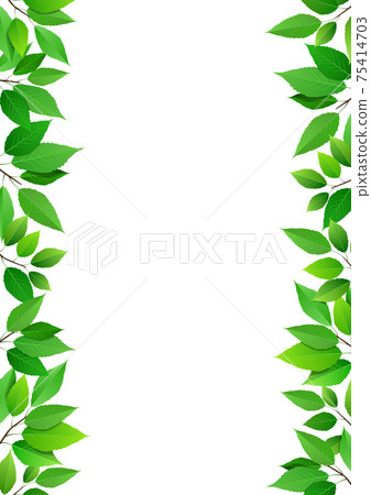 Leaf frame vector material 75414703
