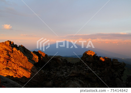 Mt. Chokai Sunrise and Shadow Chokai Mt. Chokai Sunrise and Shadow Chokai 75414842