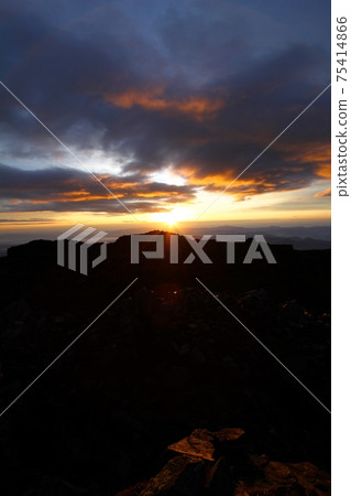 Mt. Chokai Sunrise and Shadow Chokai Mt. Chokai Sunrise and Shadow Chokai 75414866