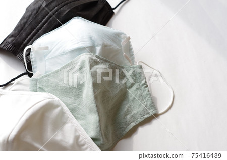 Various types of masks (nonwoven fabric mask, N95 surgical mask, high-performance mask, handmade cloth mask) Various types of masks (nonwoven fabric mask, N95 surgical mask, high-performance mask, handmade cloth mask) 75416489