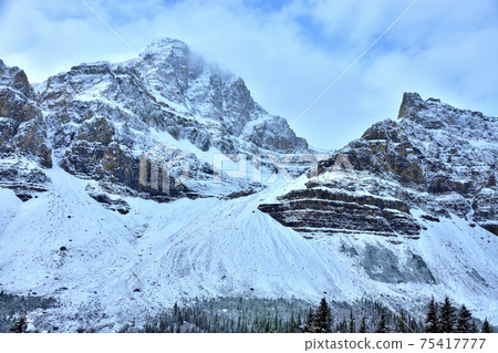 Crowfoot Glacier and Bow Lake 75417777