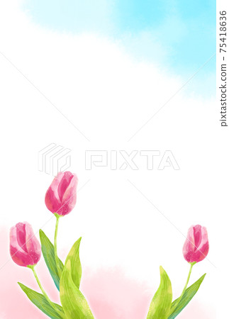 Tulip frame with a gentle touch Tulip frame with a gentle touch 75418636