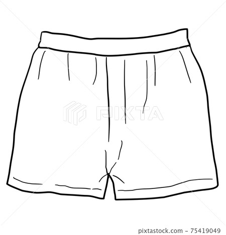 Line art illustration of simple trunks Line art illustration of simple trunks 75419049