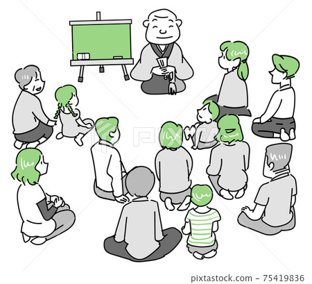 Law story-people listening to the priest's roundtable discussion Law story-people listening to the priest's roundtable discussion 75419836